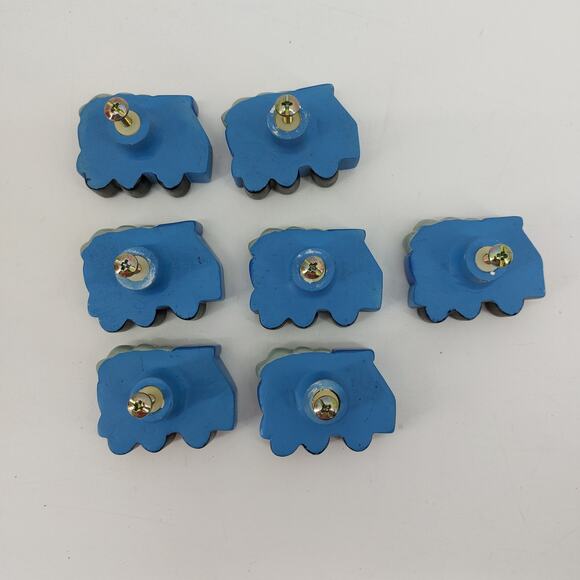 Drawer Knobs Blue Dump Truck  Pulls Boys Room Nursery Home Decoration  Lot of 7 - Picture 9 of 10